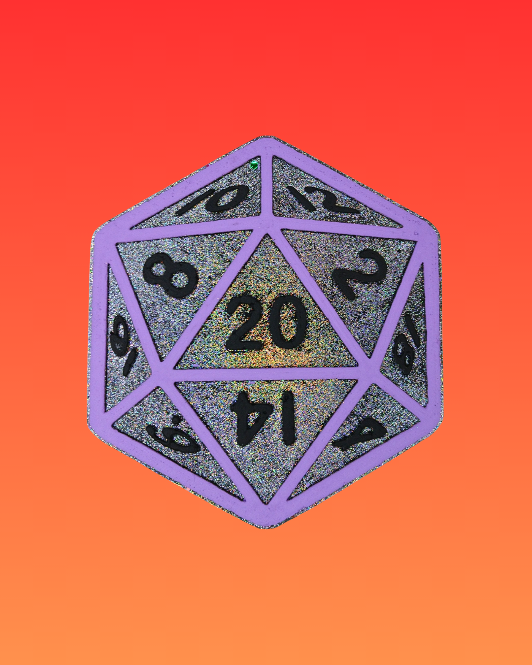 D20 Dice Car Air Freshener – Tabletop RPG Hanging Auto Freshener
