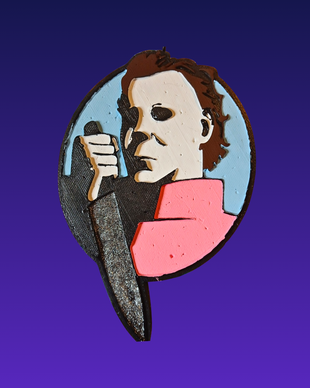 Masked Slasher Car Air Freshener – Spooky Horror Hanging Auto Freshener