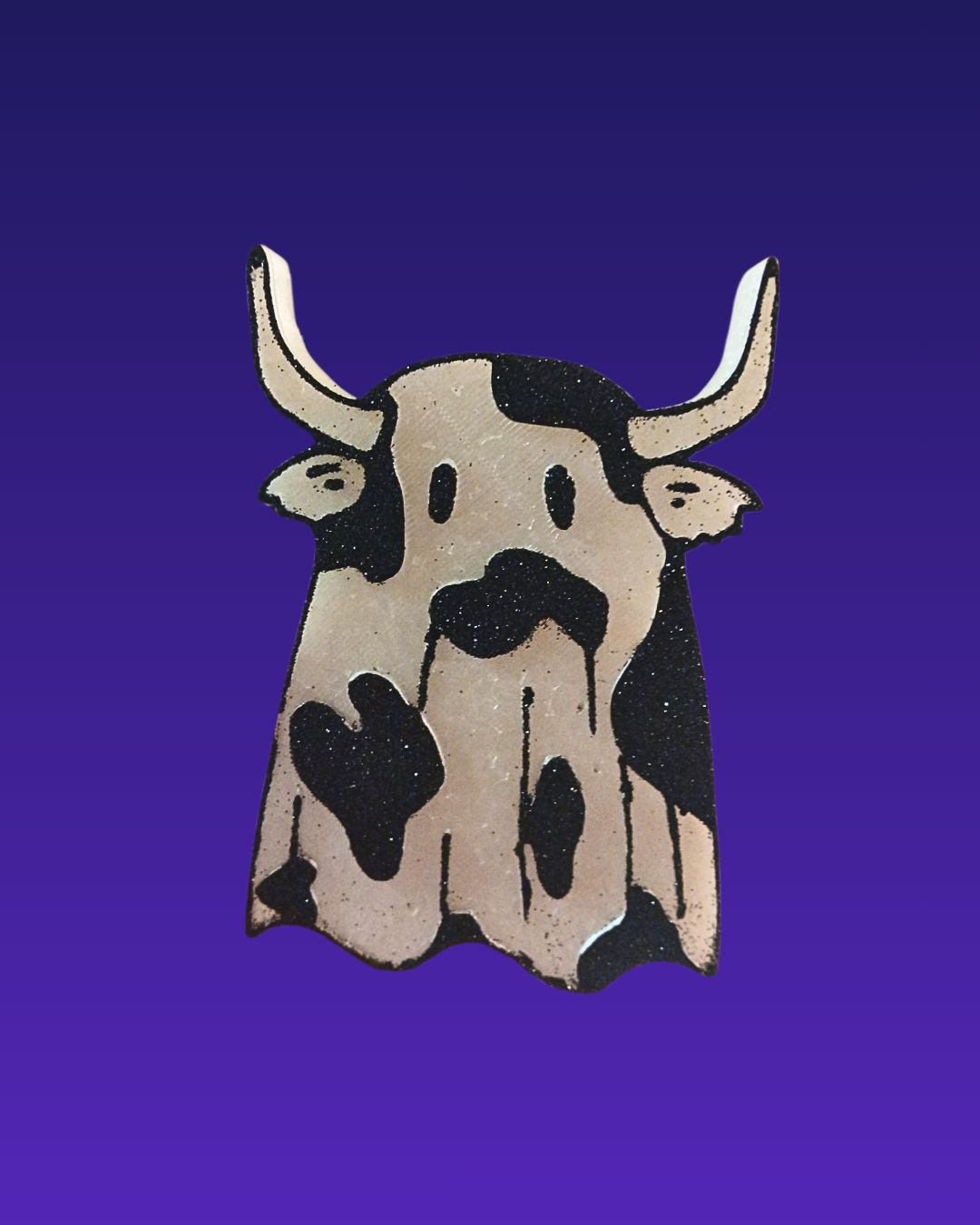 Ghost Cow Car Air Freshener – Cute Spooky Farm Hanging Auto Freshener