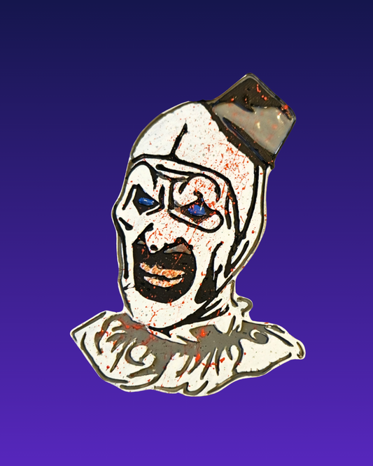 Horror Clown Car Air Freshener – Creepy Black & White Hanging Auto Freshener