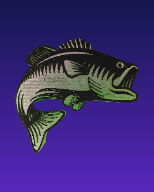 Bass Fish Car Air Freshener – Fishing Themed Hanging Auto Freshener