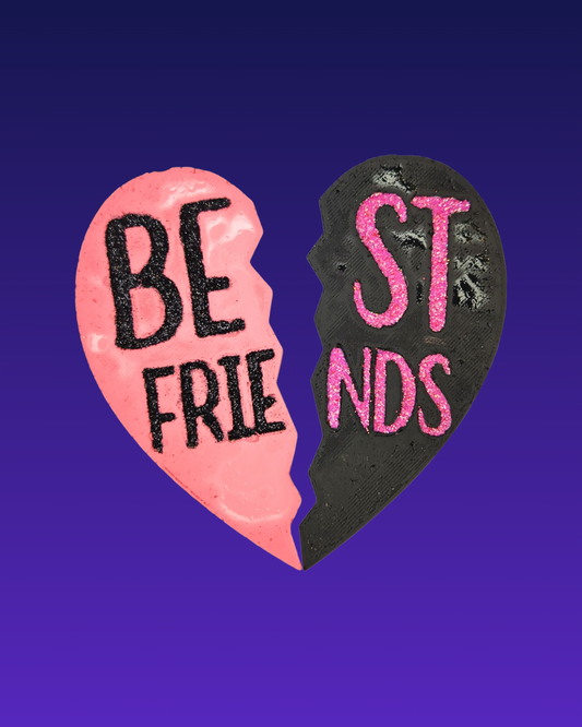Best Friends Heart Car Air Freshener – Cute Friendship Hanging Auto Freshener
