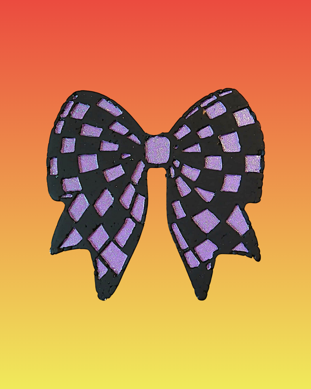 Checkered Bow Car Air Freshener – Cute Retro Hanging Auto Freshener