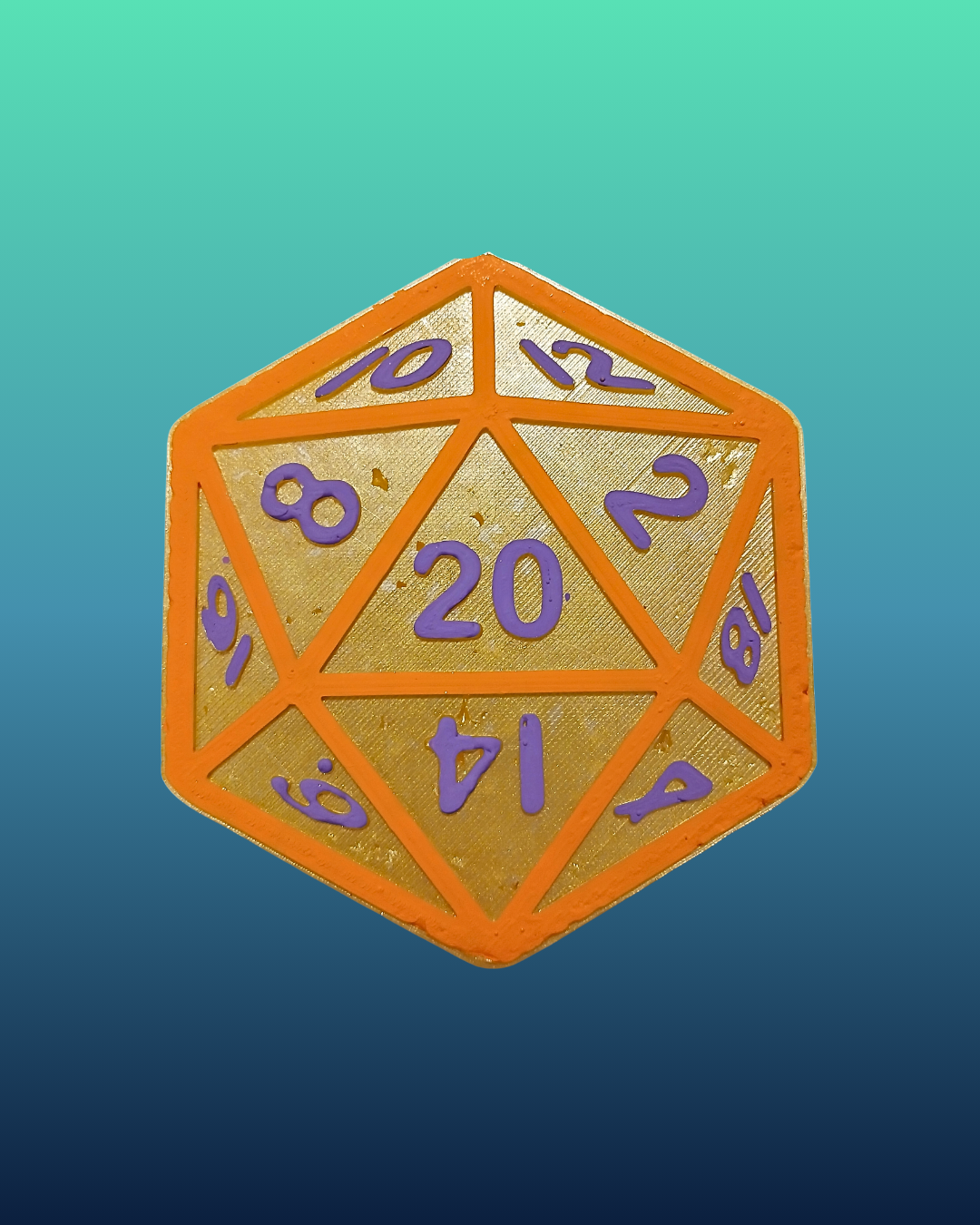 D20 Dice Car Air Freshener – Tabletop RPG Hanging Auto Freshener