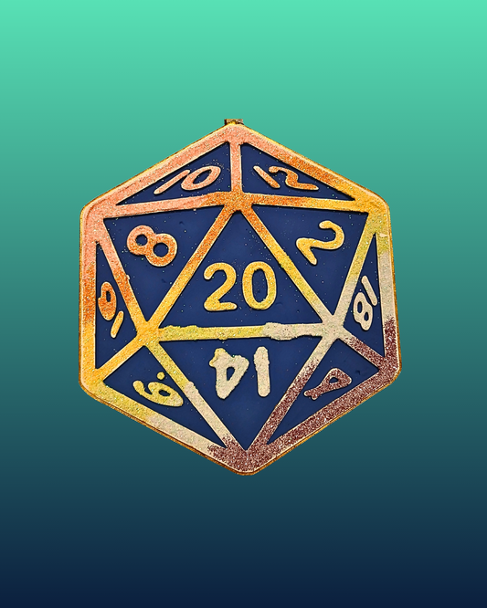 D20 Dice Car Air Freshener – Tabletop RPG Hanging Auto Freshener